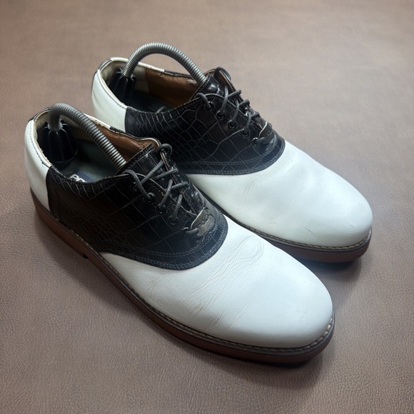 Polo Ralph Lauren Other - VTG 90's Polo Ralph Lauren CROC LEATHER Golf Shoes Mens Size 10.5 Made Portugal